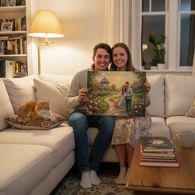 Carlos G. with their MemoPaint canvas