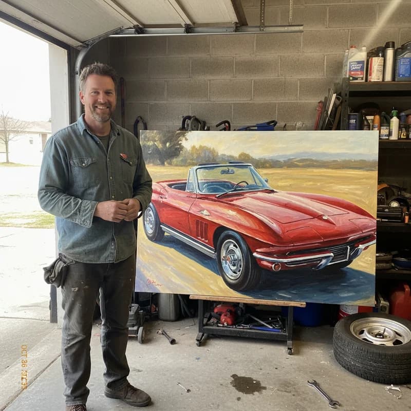 Tom P. with their MemoPaint canvas